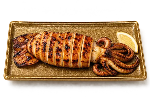 Teriyaki squid