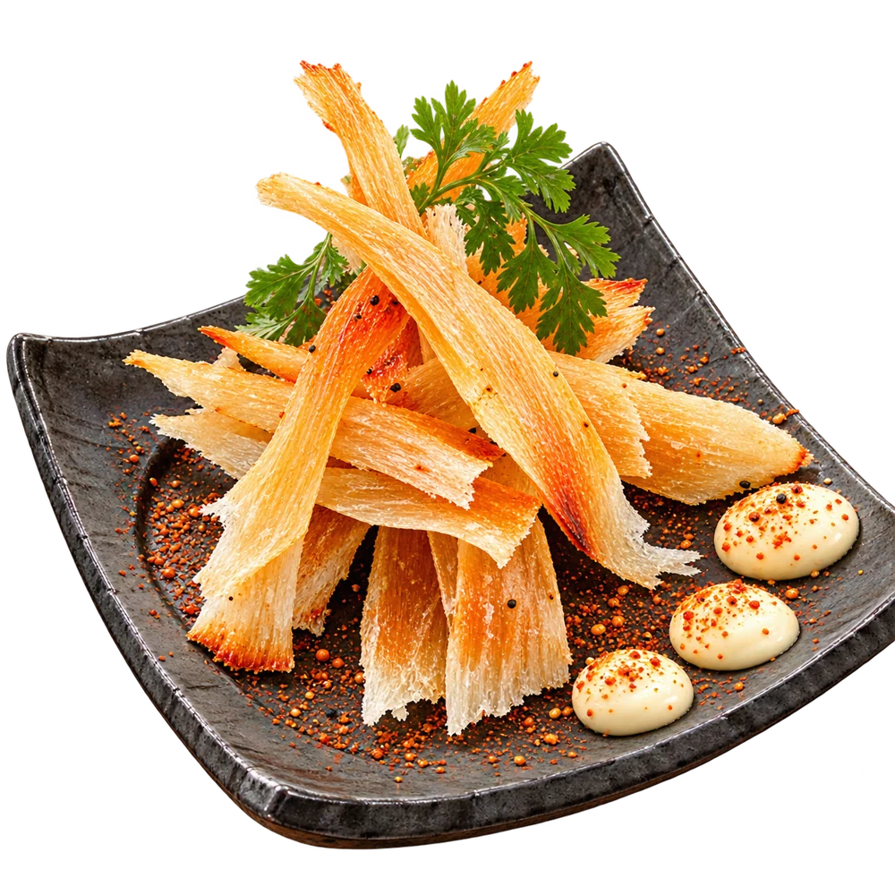 Grilled dried stingray fin