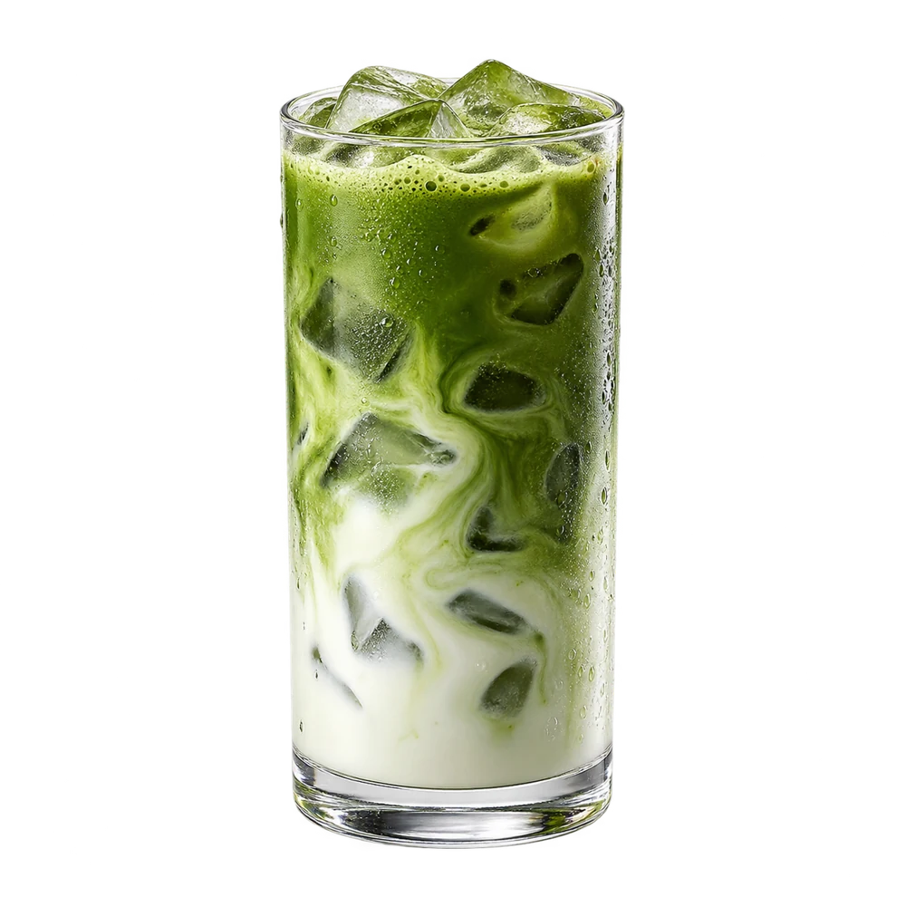 Iced matcha latte